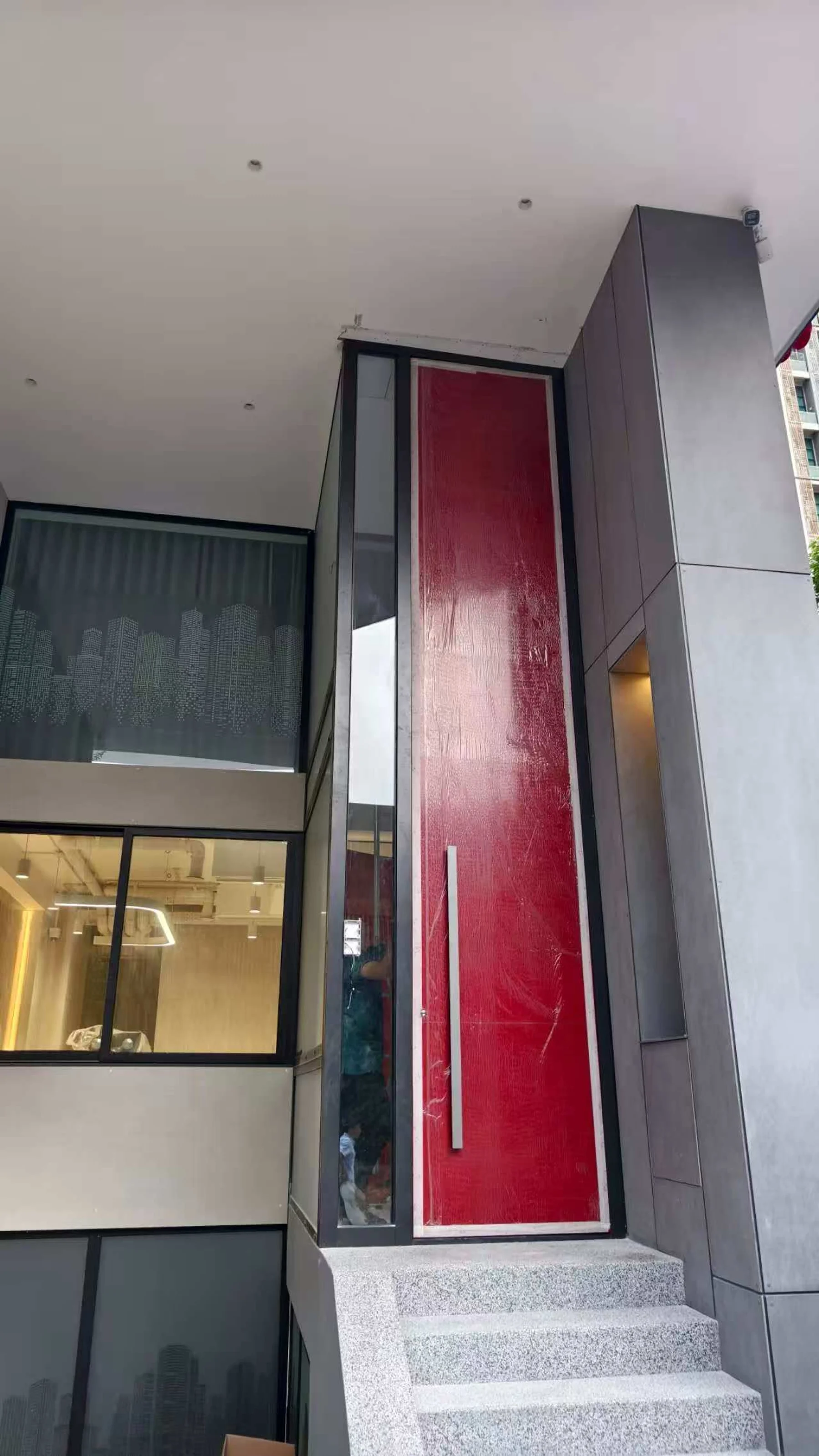 Modern Red Ultra High Door